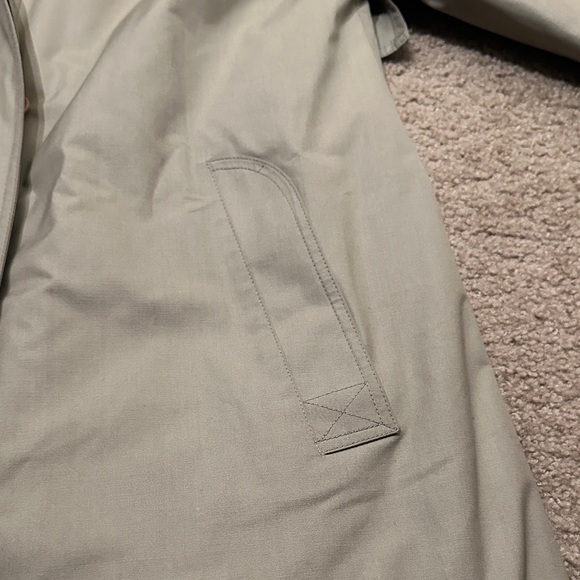 Vintage London Fog Womens Trench Coat Classic Cotton Blend Beige Tan Size 4 Reg - Picture 6 of 9